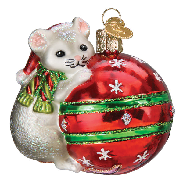 Playful Christmas Mouse Ornament - Southlake Paws
