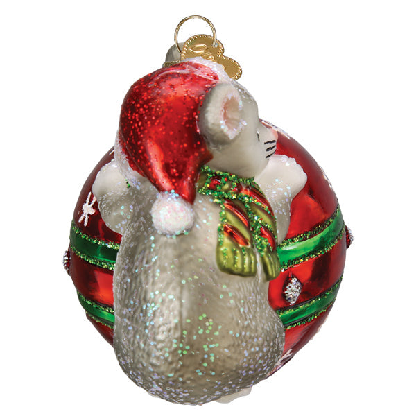 Playful Christmas Mouse Ornament - Southlake Paws