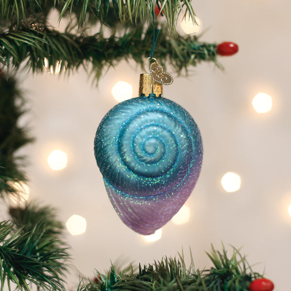 Fanciful Spiral Shell Ornament - Southlake Paws