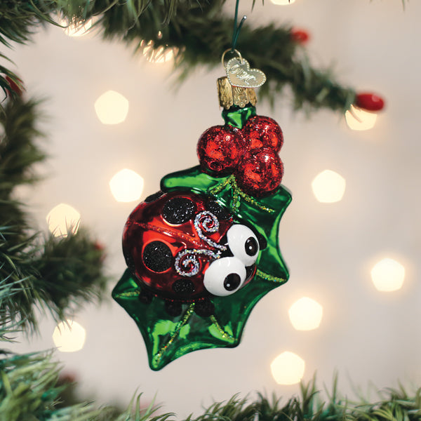 Holly Ladybug Ornament - Southlake Paws