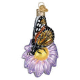Load image into Gallery viewer, Monarch Butterfly On Flower Ornament - Southlake Paws
