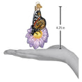 Load image into Gallery viewer, Monarch Butterfly On Flower Ornament - Southlake Paws
