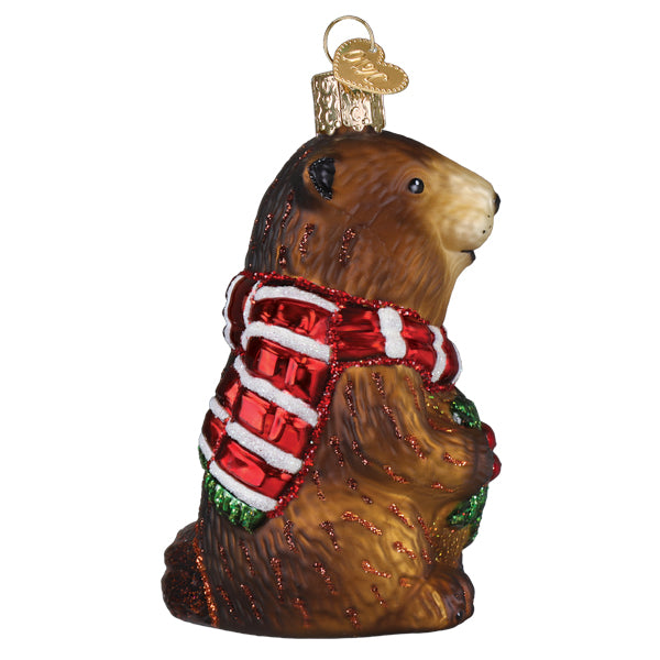 Merry Marmot Ornament - Southlake Paws