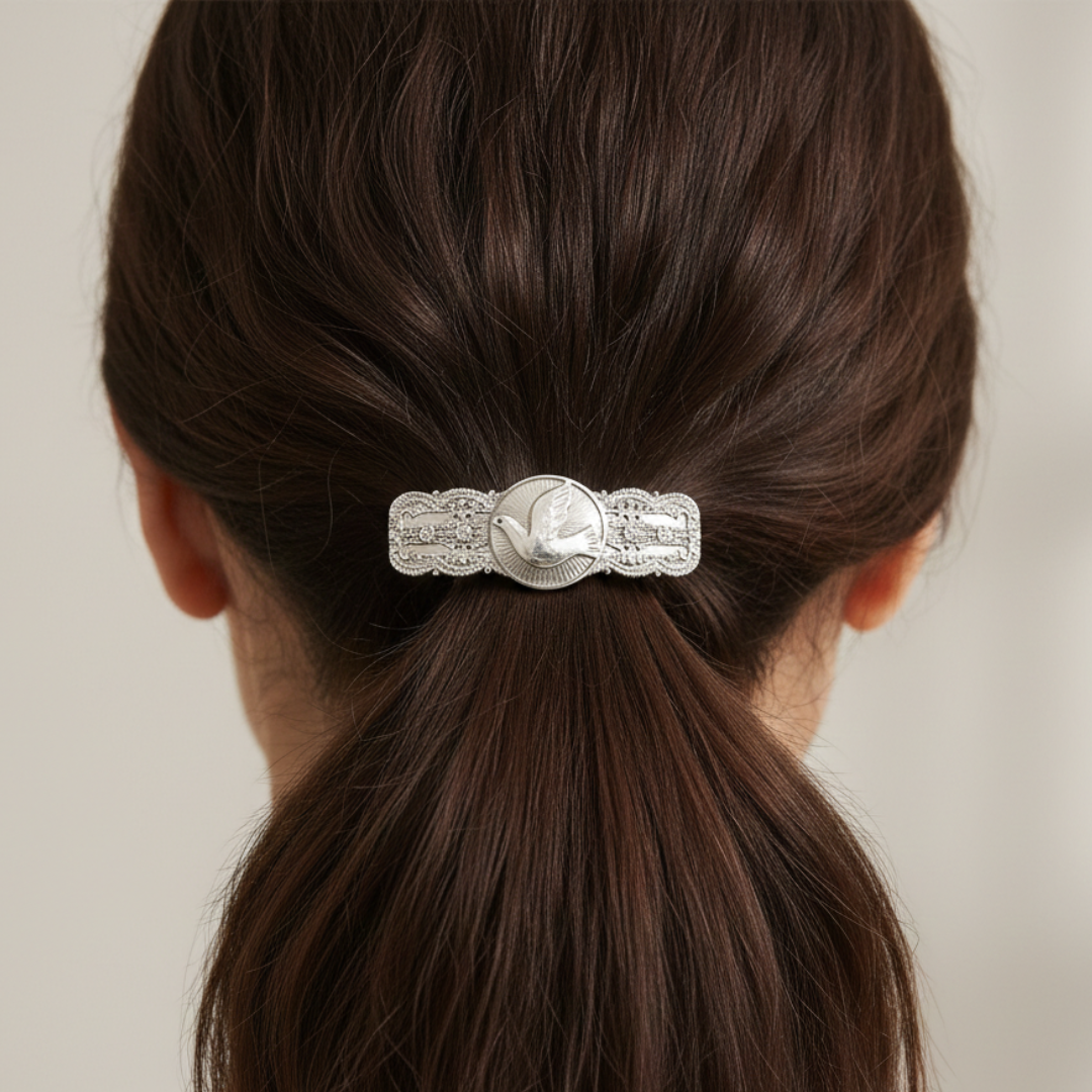 Peace Dove Hair Barrette