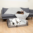 Load image into Gallery viewer, PupChill™ Cooling Bolster Dog Bed + Waterproof Blanket Bundle - Arctic Grey - Southlake Paws
