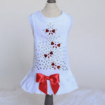 Holiday Sparkle Dog Dress White