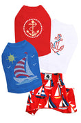 Load image into Gallery viewer, Sailboats Boxer Shorts for Dogs alternate view
