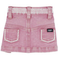 Load image into Gallery viewer, Pink Jane Denim Dog Skirt with Rhinestones for dogs
