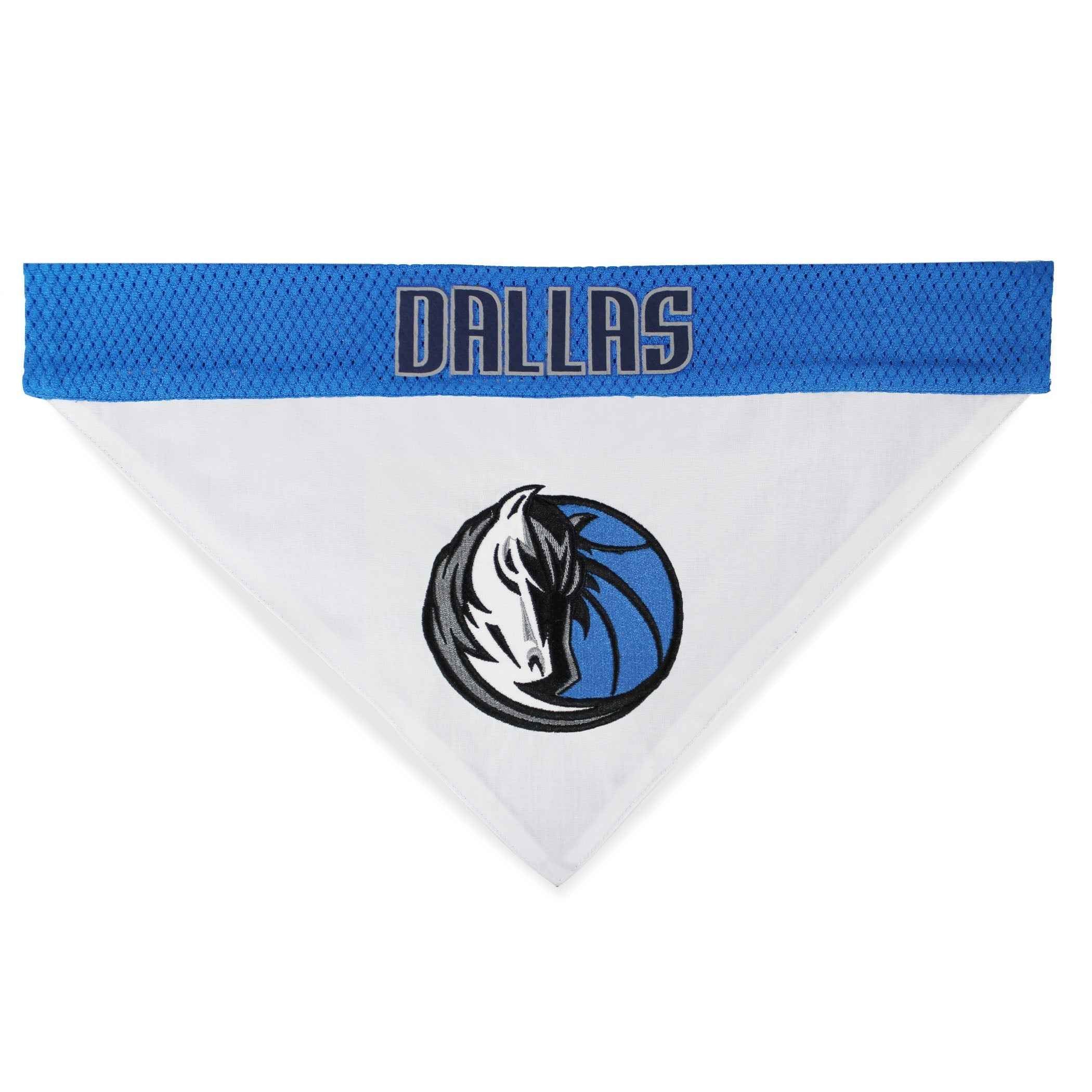 Dallas Mavericks Reversible Large / Extra Large Dog Bandana - NBA Game Day Pet Apparel