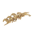 Load image into Gallery viewer, Gold Galloping Colt Horses Hair Barrette
