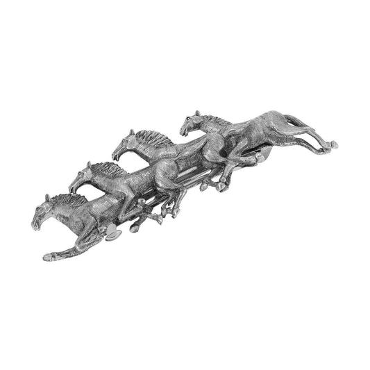Gold Galloping Colt Horses Hair Barrette