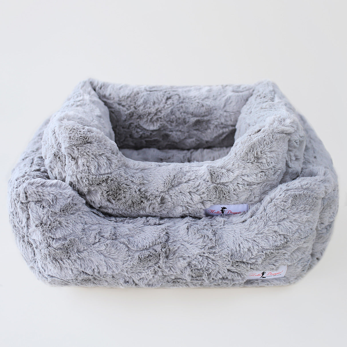 Bella Dog Bed Silver