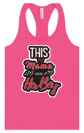 Load image into Gallery viewer, This Mama Loves Her Boy Women's Racerback Tank
