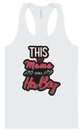 Load image into Gallery viewer, This Mama Loves Her Boy Women's Racerback Tank
