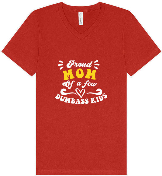 Mom of Dumbass Kids Unisex V-Neck Shirt