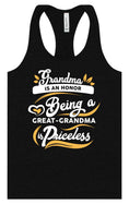 Load image into Gallery viewer, Priceless Great Grandma Women's Racerback Tank
