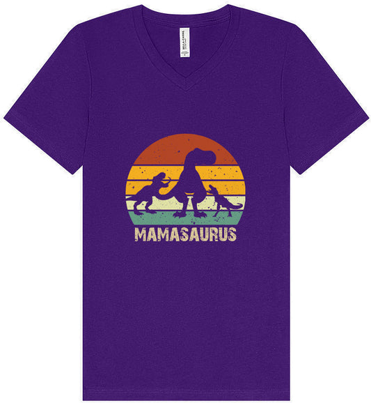 Mamasaurus Unisex V-Neck Shirt