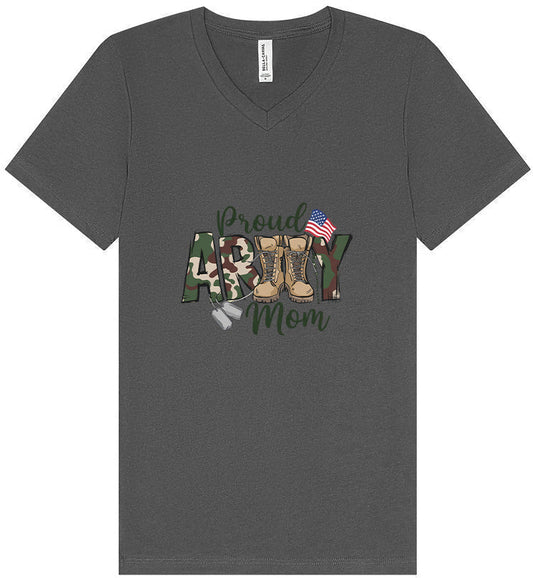 Proud Army Mom Unisex V-Neck Shirt