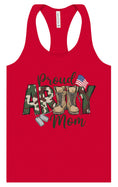 Load image into Gallery viewer, Proud Army Mom Women's Racerback Tank
