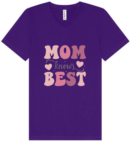 Mom Knows Best Unisex V-Neck Shirt