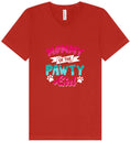Load image into Gallery viewer, Mommy of the Pawty Girl Unisex V-Neck Shirt
