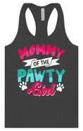 Load image into Gallery viewer, Mommy of the Pawty Girl Women's Racerback Tank
