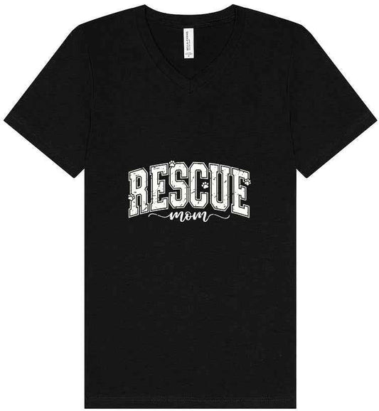Rescue Mom Unisex V-Neck Shirt