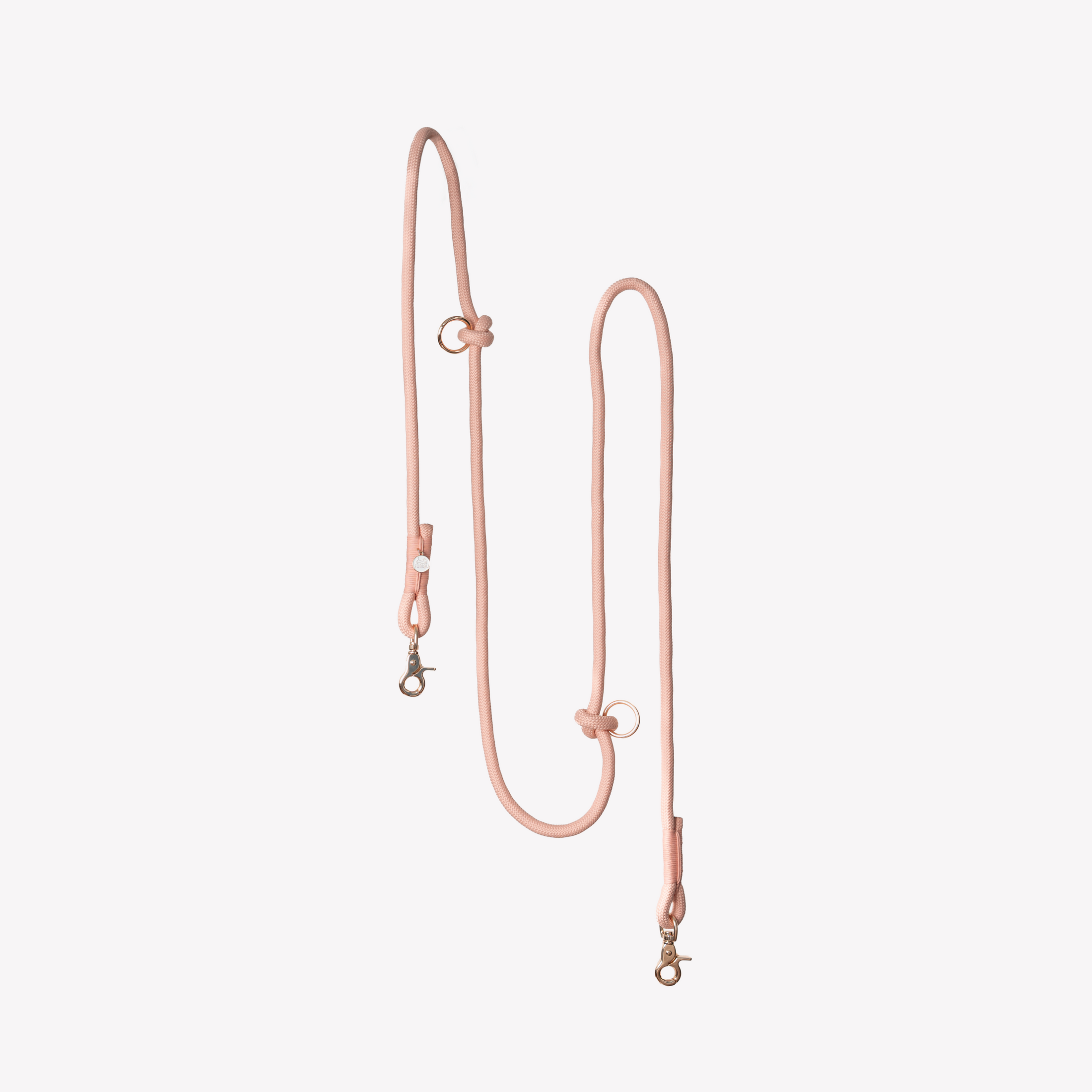'Powder Rose' - Hands Free Braided Leash 