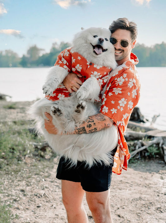 Clay Hibiscus BBQ Shirt 