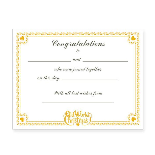 Wedding Collection Certificate - Southlake Paws