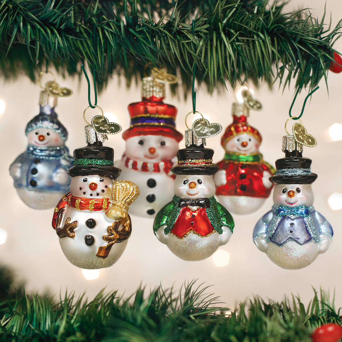 Mini Snowman Ornament Set - Southlake Paws