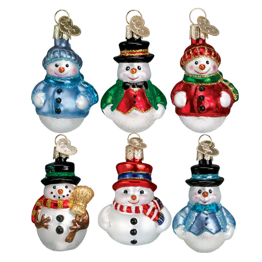 Mini Snowman Ornament Set - Southlake Paws