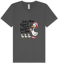 Load image into Gallery viewer, Just a Mom Trying To Keep Her Ducks... Unisex V-Neck Shirt
