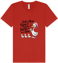 Load image into Gallery viewer, Just a Mom Trying To Keep Her Ducks... Unisex V-Neck Shirt

