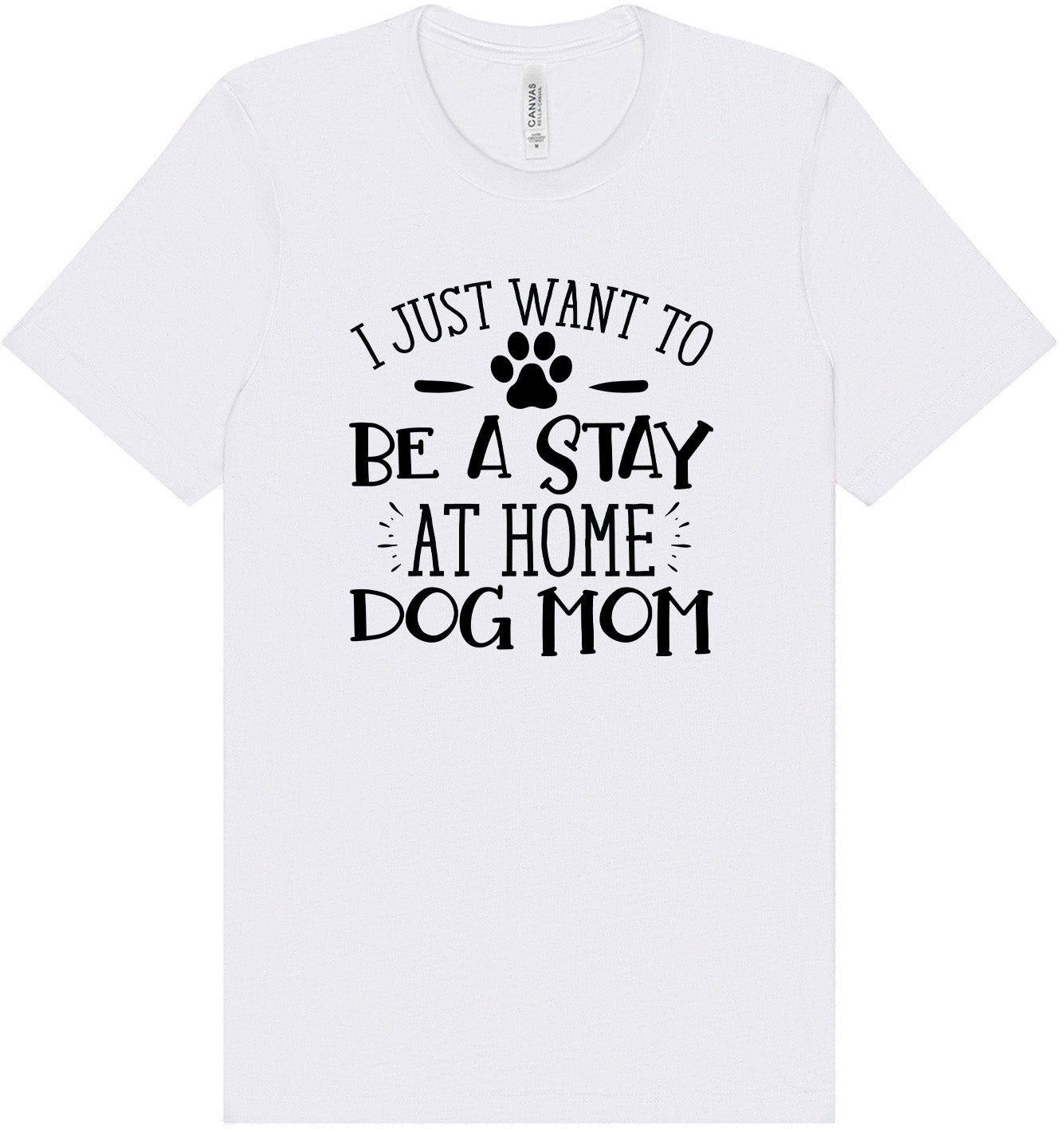 Wanna Be Stay at Home Dog Mom Unisex V-Neck Shirt