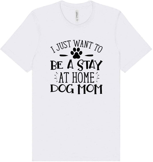 Wanna Be Stay at Home Dog Mom Unisex V-Neck Shirt