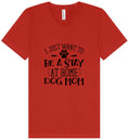 Load image into Gallery viewer, Wanna Be Stay at Home Dog Mom Unisex V-Neck Shirt
