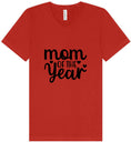 Load image into Gallery viewer, Mom of the Year Unisex V-Neck Shirt
