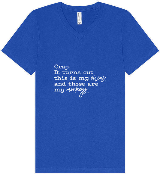 My Circus, My Monkeys Unisex V-Neck Shirt