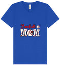 Load image into Gallery viewer, Baseball Mom Unisex V-Neck Shirt
