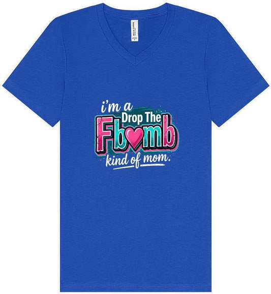 F Bomb Mom Unisex V-Neck Shirt