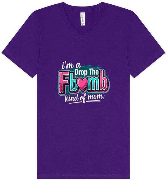 F Bomb Mom Unisex V-Neck Shirt
