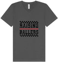 Load image into Gallery viewer, Raising Ballers Unisex V-Neck Shirt

