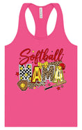 Load image into Gallery viewer, Softball Mama Women's Racerback Tank
