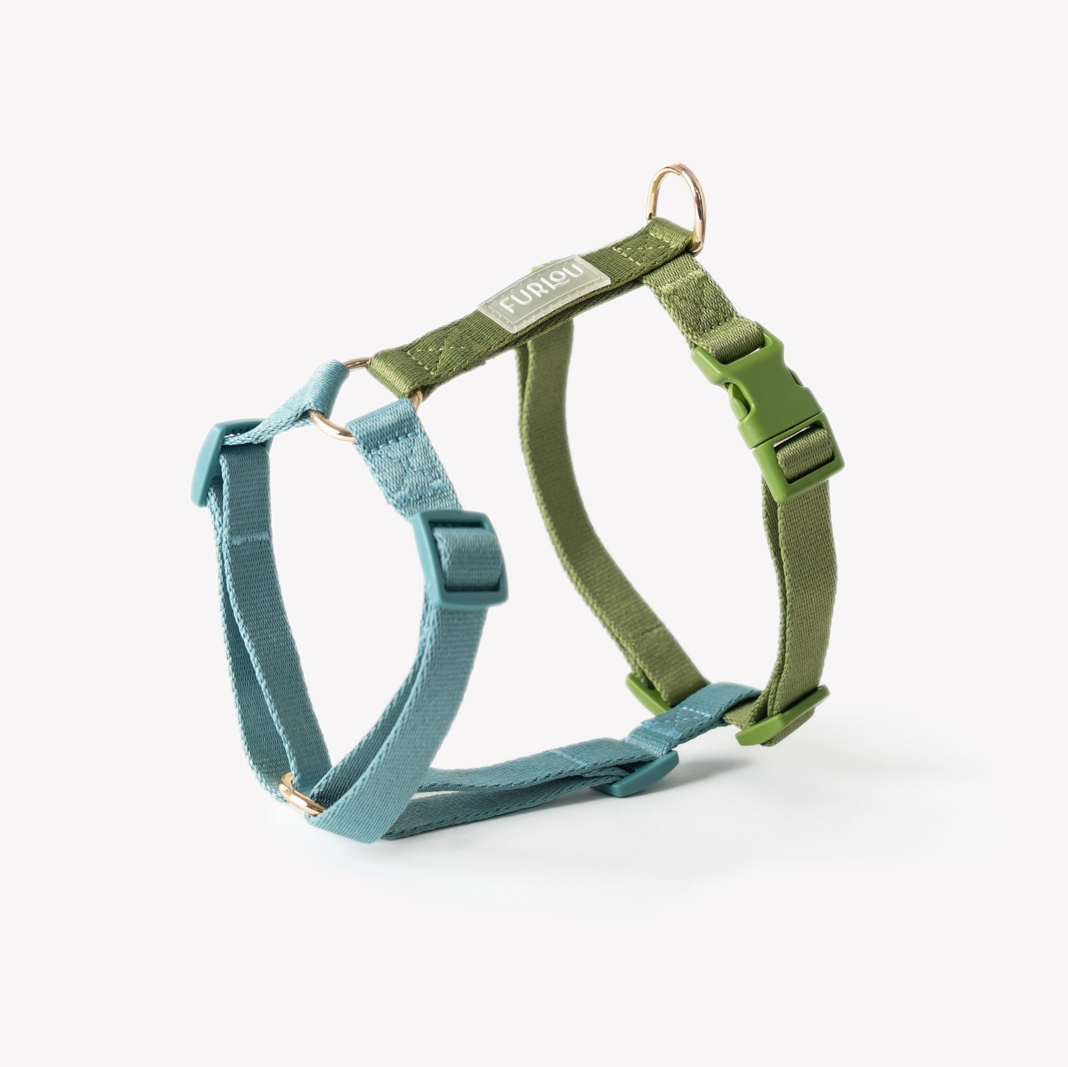 Blue and Green - Dog Harness 
