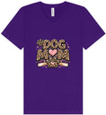Load image into Gallery viewer, Leopard Print Dog Mom Unisex V-Neck Shirt
