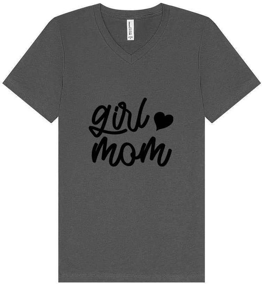 Girl Mom Unisex V-Neck Shirt