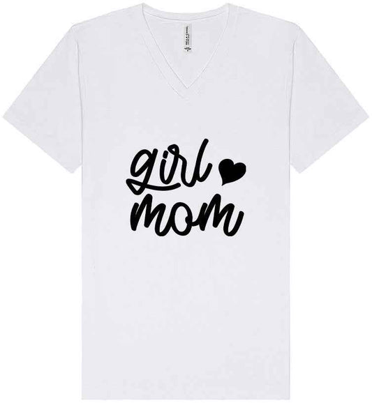 Girl Mom Unisex V-Neck Shirt