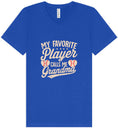 Load image into Gallery viewer, My Favorite Baseball Player Calls Me Grandma Unisex V-Neck Shirt

