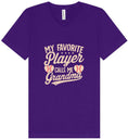 Load image into Gallery viewer, My Favorite Baseball Player Calls Me Grandma Unisex V-Neck Shirt
